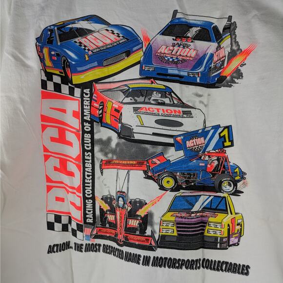 Mens 2XL T-Shirt Vtg 90s RCAA Racing Collectables Club of America Winston Cup - Picture 2 of 12